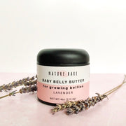 Not Shipping Until Sep 2023 - Baby Belly Butter - Lavender Scent | Cream for Expectant Mother Bellies | 4oz & 8oz