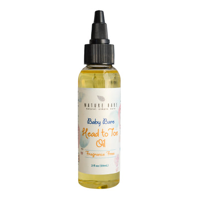 Baby Bare - Fragrance Free | Head to Toe Baby Oil | 2 & 4oz