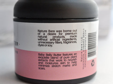 Not Shipping Until Sep 2023 - Baby Belly Butter - Fragrance Free | Cream for Expectant Mother Bellies | 4oz & 8oz