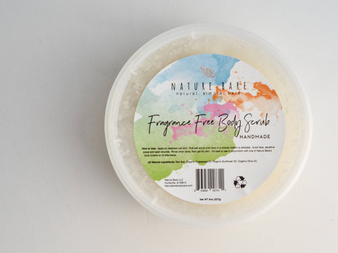 Fragrance Free Dead Sea Salt Body Scrub | 8oz